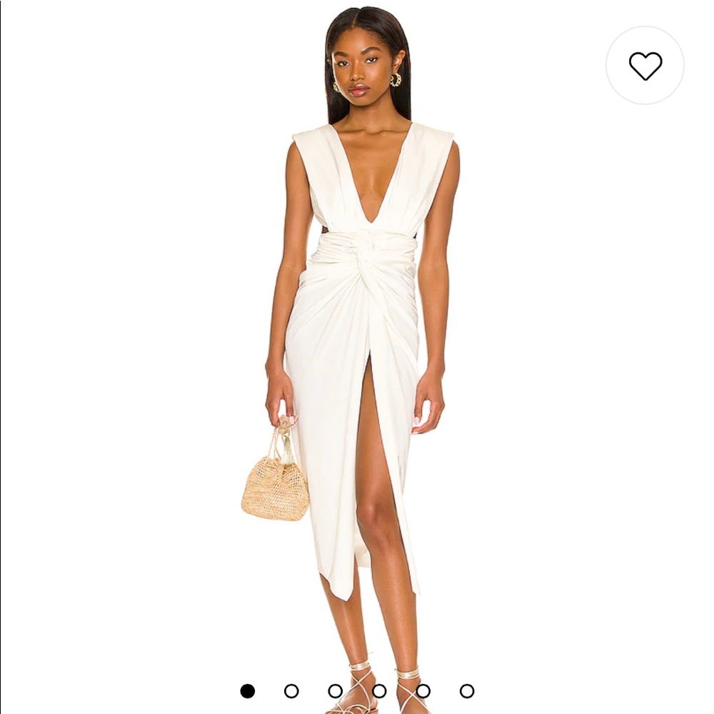 Baobab Mia Open Back Dress In Ivory